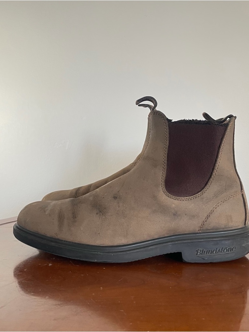 Blundstone 1306 Dress Rustic Brown Leather Chi sel Toe Chelsea Boots | AU 9